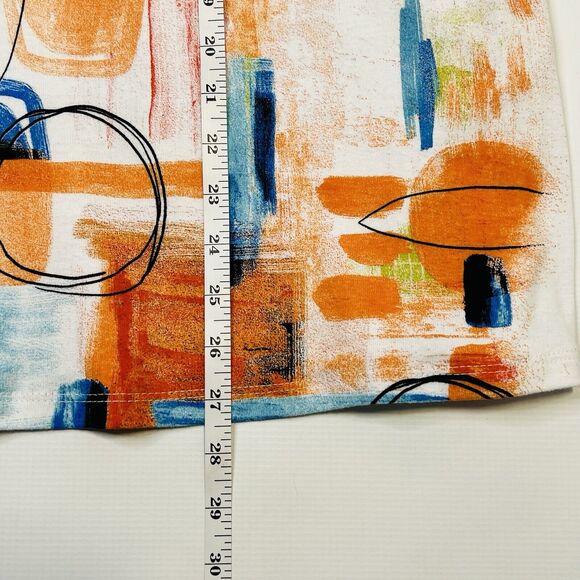 Jess Jane Shirt Women's XL Vienna Soft Knit 3/4 Sleeve Top Multicolor Art Wear - Picture 5 of 8